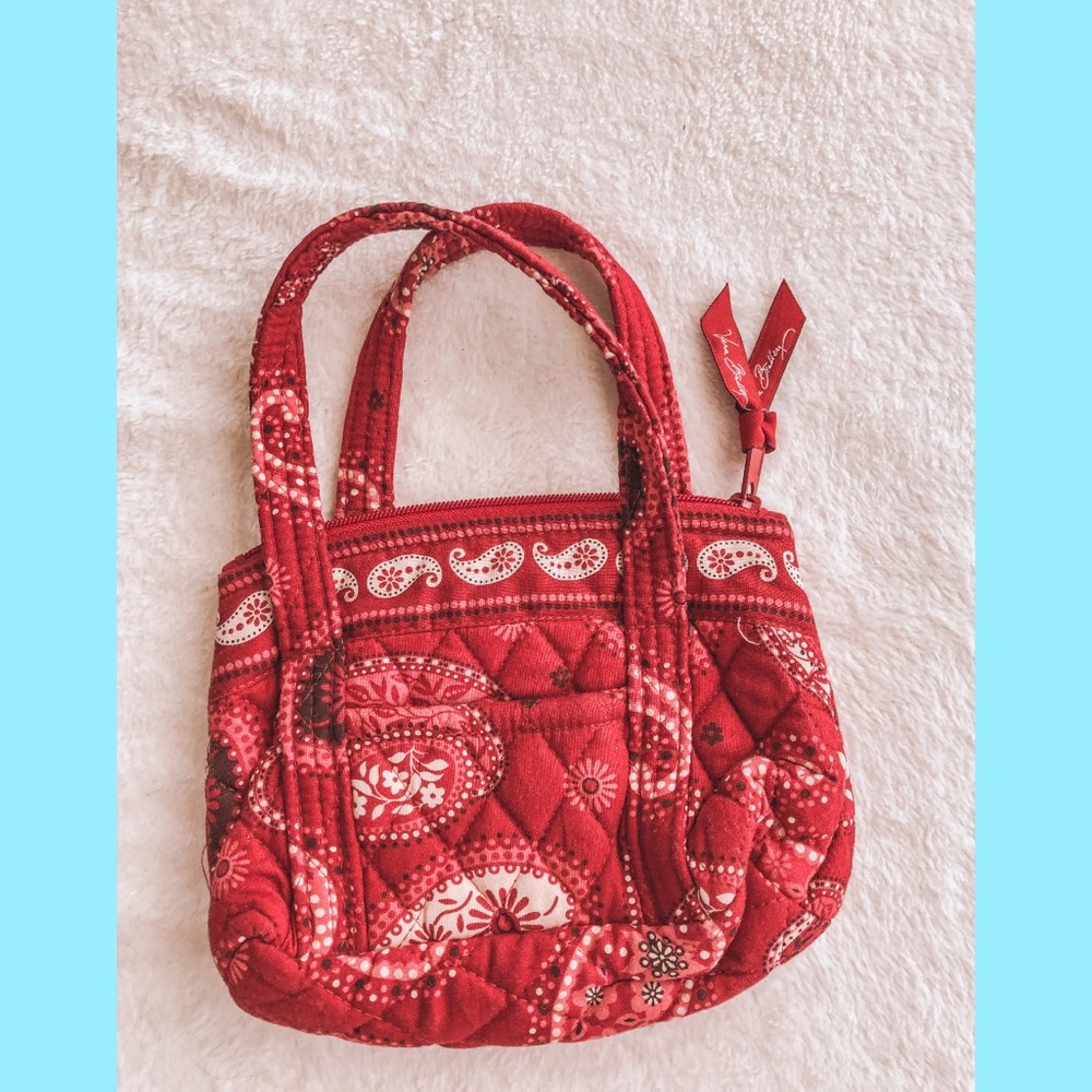 Vera Bradley Red Paisley Purse All $8 and under items 3 for $15 - Picture 2 of 3
